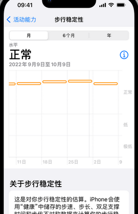 磴口iPhone手机维修如何在iPhone开启'步行稳定性通知'