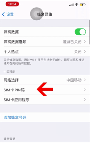 磴口苹果14维修网分享如何给iPhone14的SIM卡设置密码 