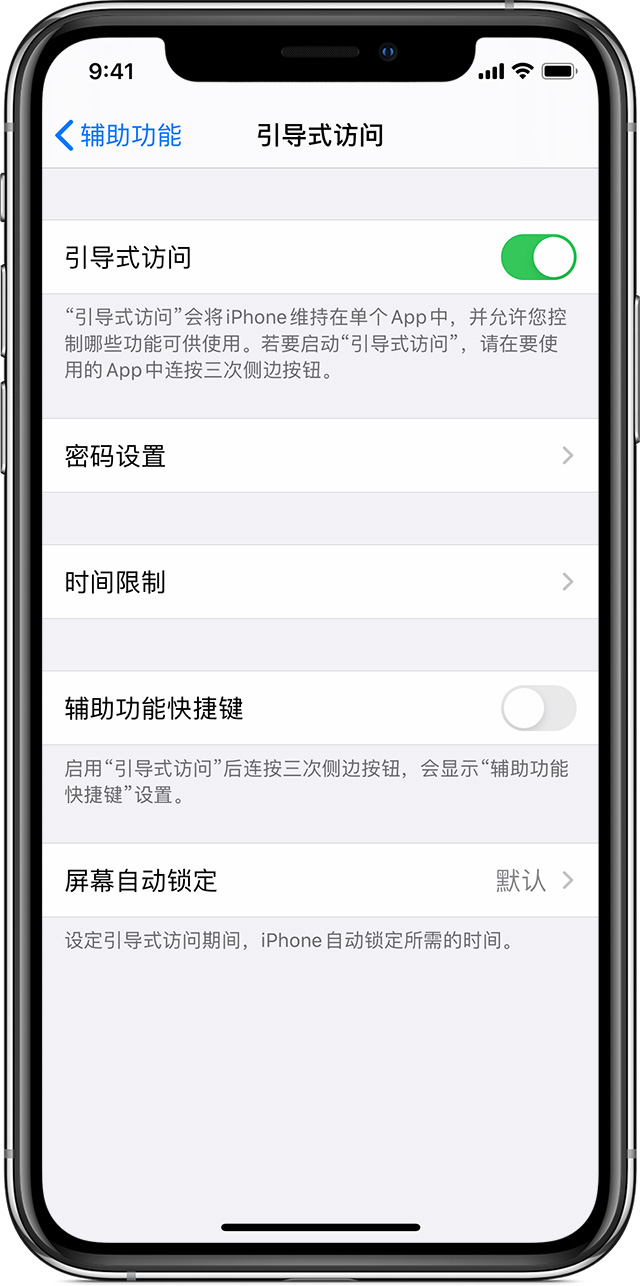 磴口苹果手机维修分享如何在 iPhone 上退出引导式访问 